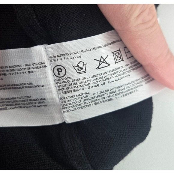 NWT Collars and Co Cashmere Touch Australian Merino Quarter Zip Sweater Large - Picture 7 of 8